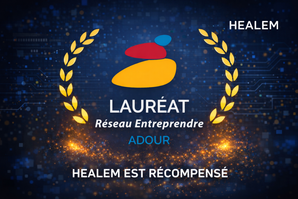 illustration qui représente le prix reçu par healem en 2025 : Lauréat du réseau adour entreprendre