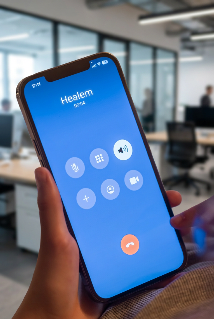 Appel vers Healem à Pau depuis un smartphone