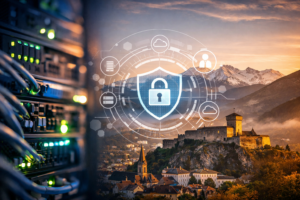 illustration qui représenta la cybersécurité managée par healem dans les hautes pyrénées